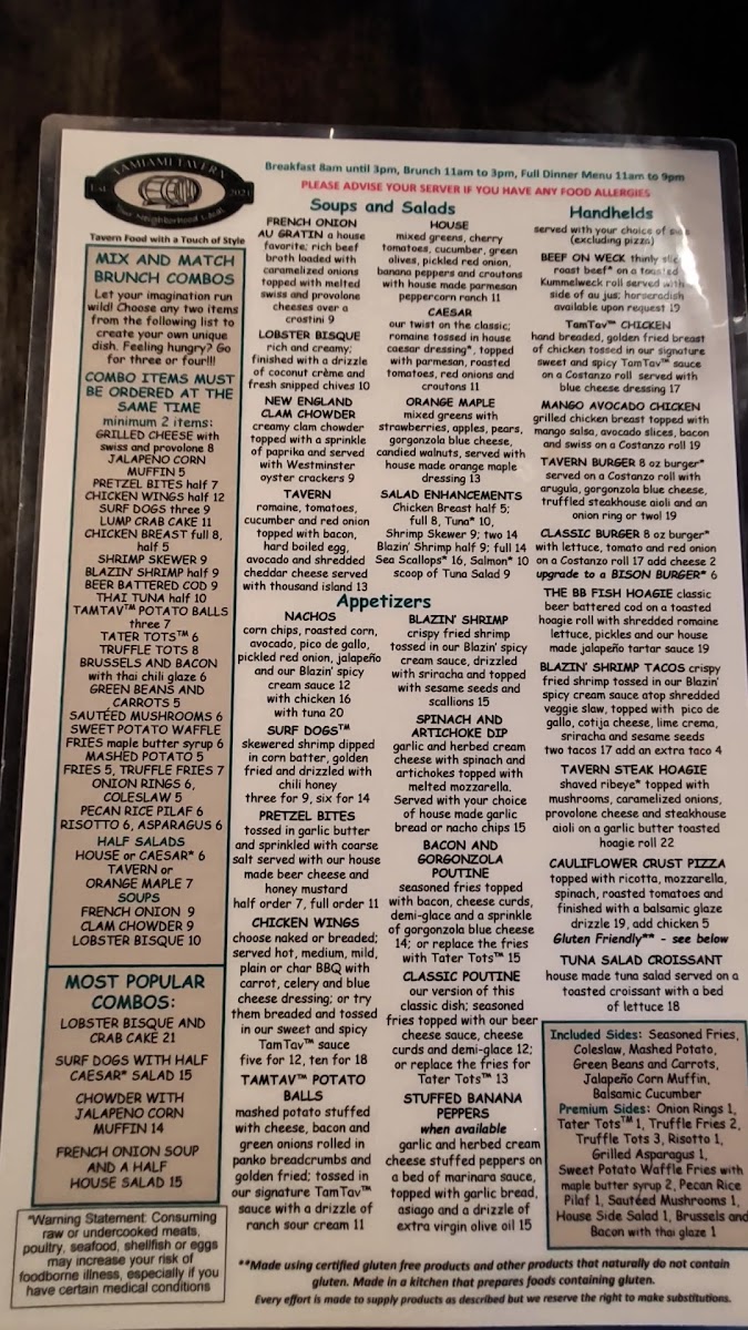 Tamiami Tavern Menu - Image 5