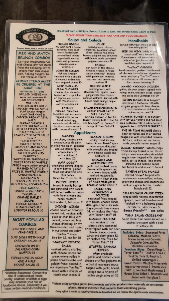 Tamiami Tavern Menu - Image 6